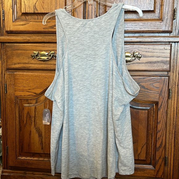 #NWOT LIGHT GRAY SLEEP COFFEE TANK SZ 3X - Picture 4 of 4
